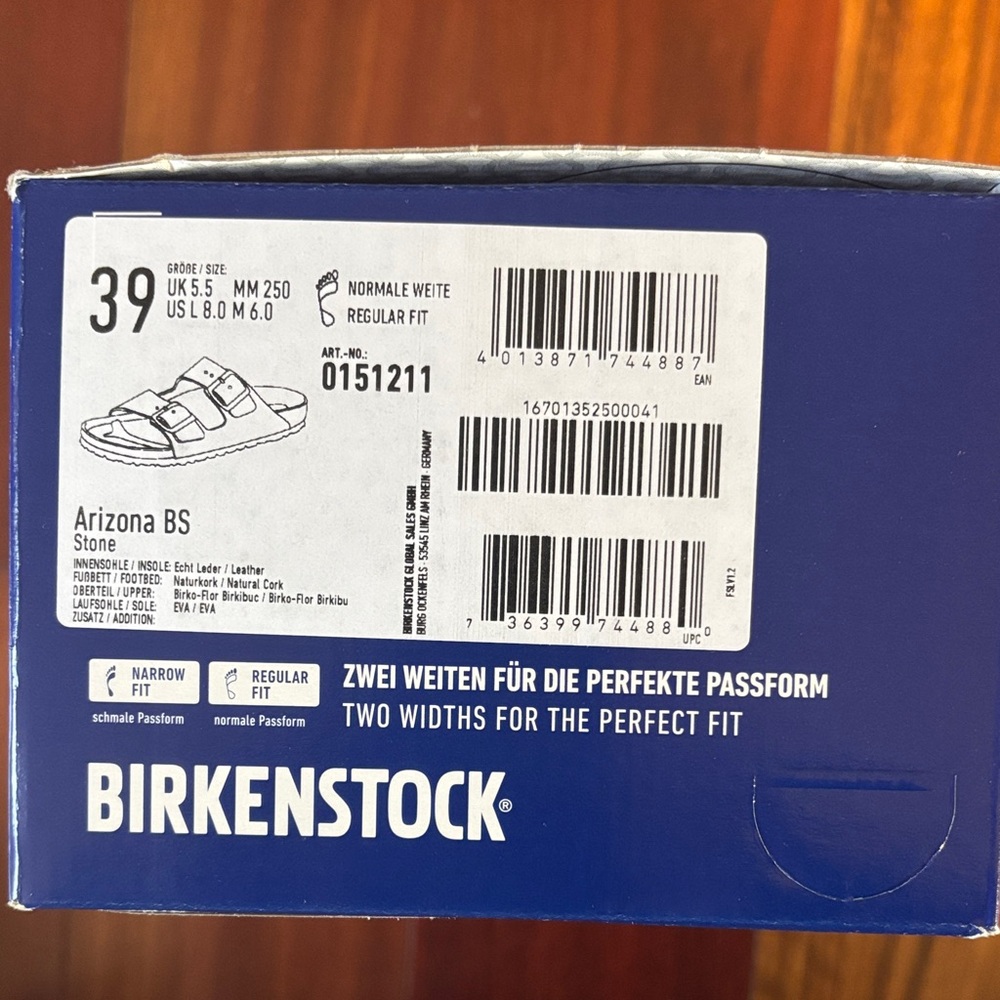 Birkenstock Arizona BS in Stone